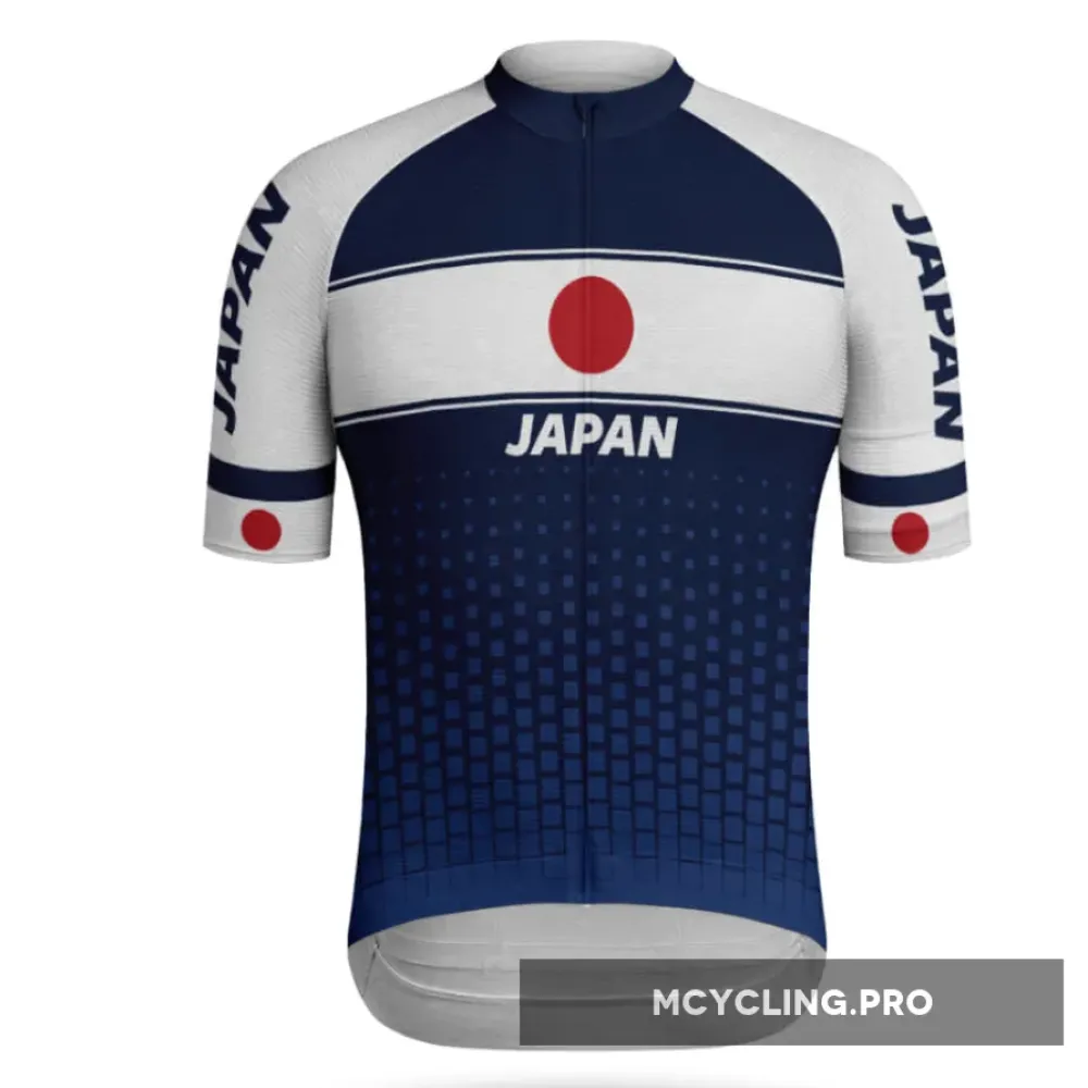 Japan Premium Cycling Jersey / Navy Flag