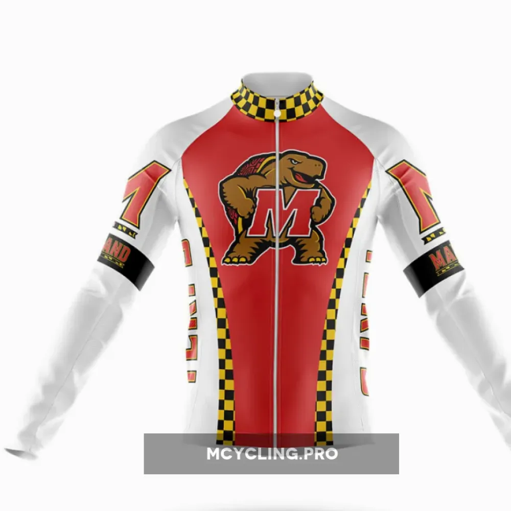 Maryland Mascot Long Sleeve Cycling Jersey