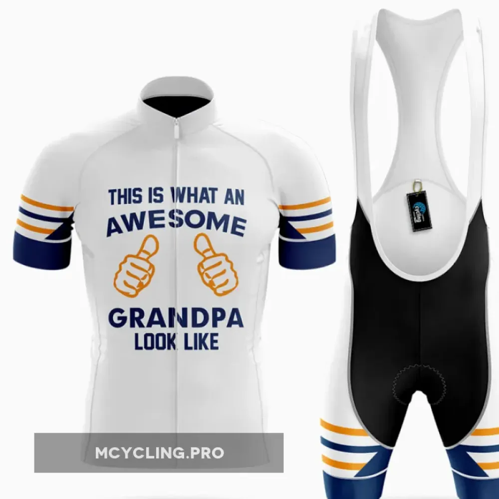 Awesome Grandpa - White Cycling Kit Full Set Ver.3