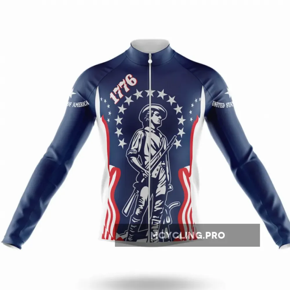 1776 Minutemen Long Sleeve Cycling Jersey