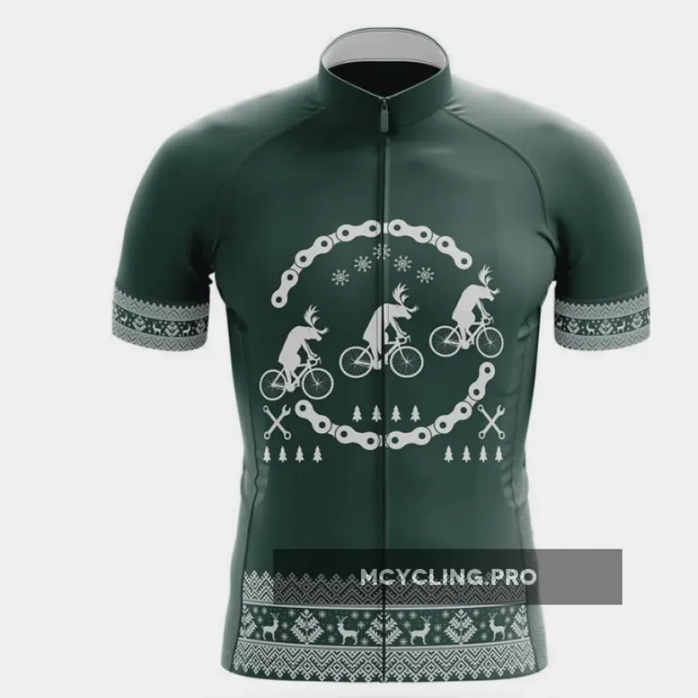 Reindeers On Bikes Cycling Jersey