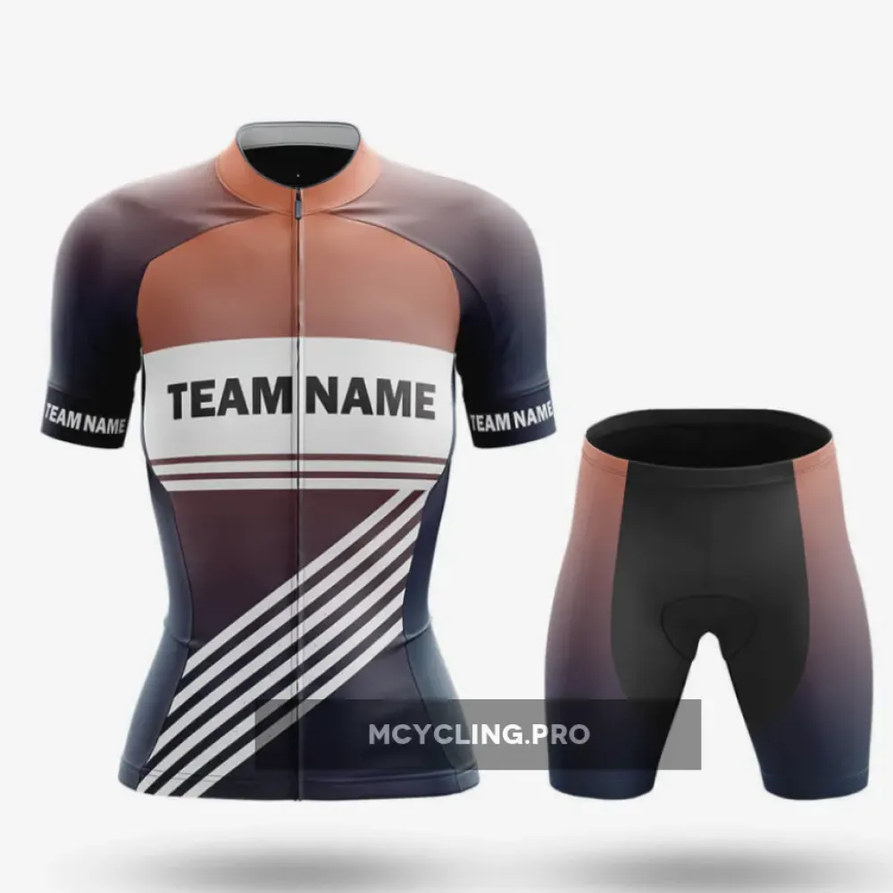 Custom Team Name S3 Cream - Women's Cycling Kit Full Set