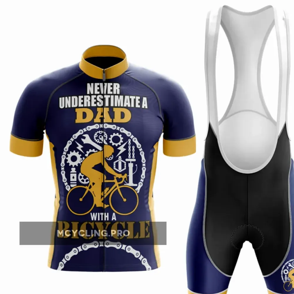 Dad Men's Cycling Kit - Sale Ending Soon - Jersey   Bibs Ver.2