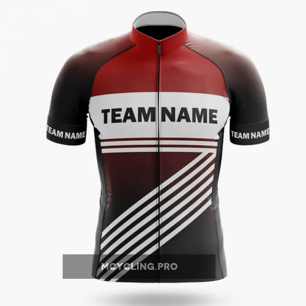 Custom Team Name S3 Black Cycling Jersey