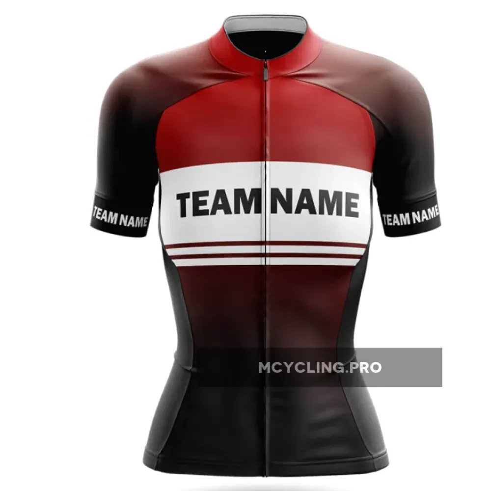 Custom Team Name S2 Black - Women's Cycling Jersey