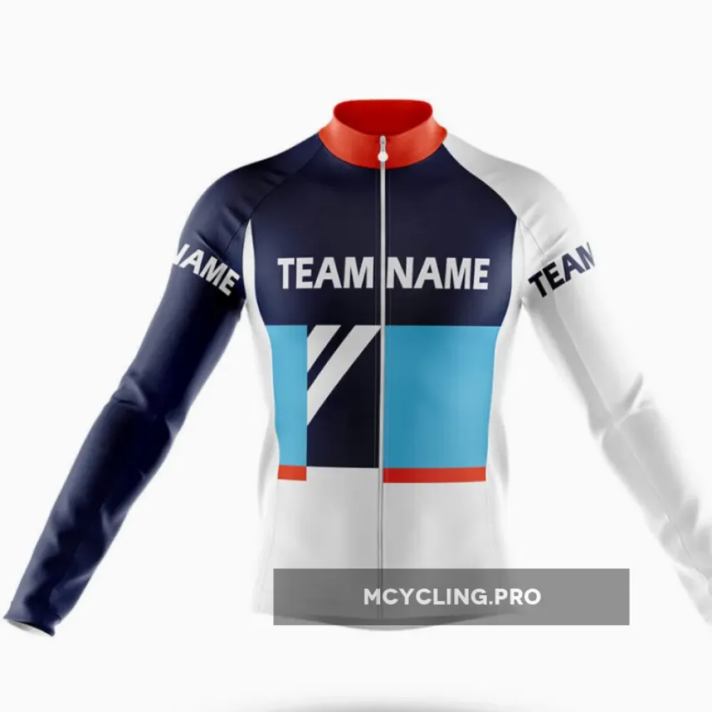 Custom Team Name M33 Long Sleeve Cycling Jersey