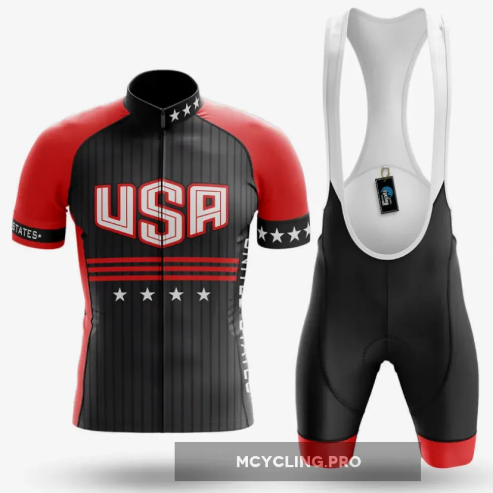 USA Stars Cycling Kit Full Set