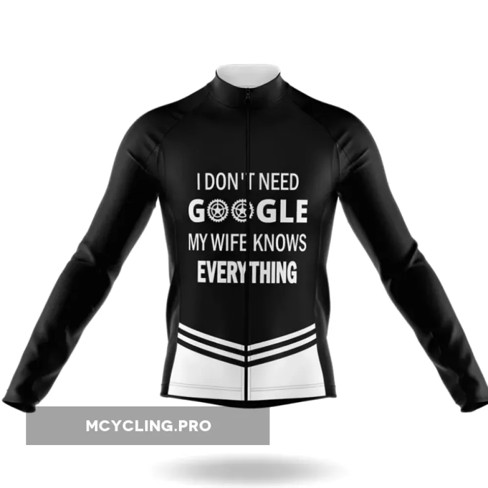 My Wife Knows Everything Long Sleeve Cycling Jersey