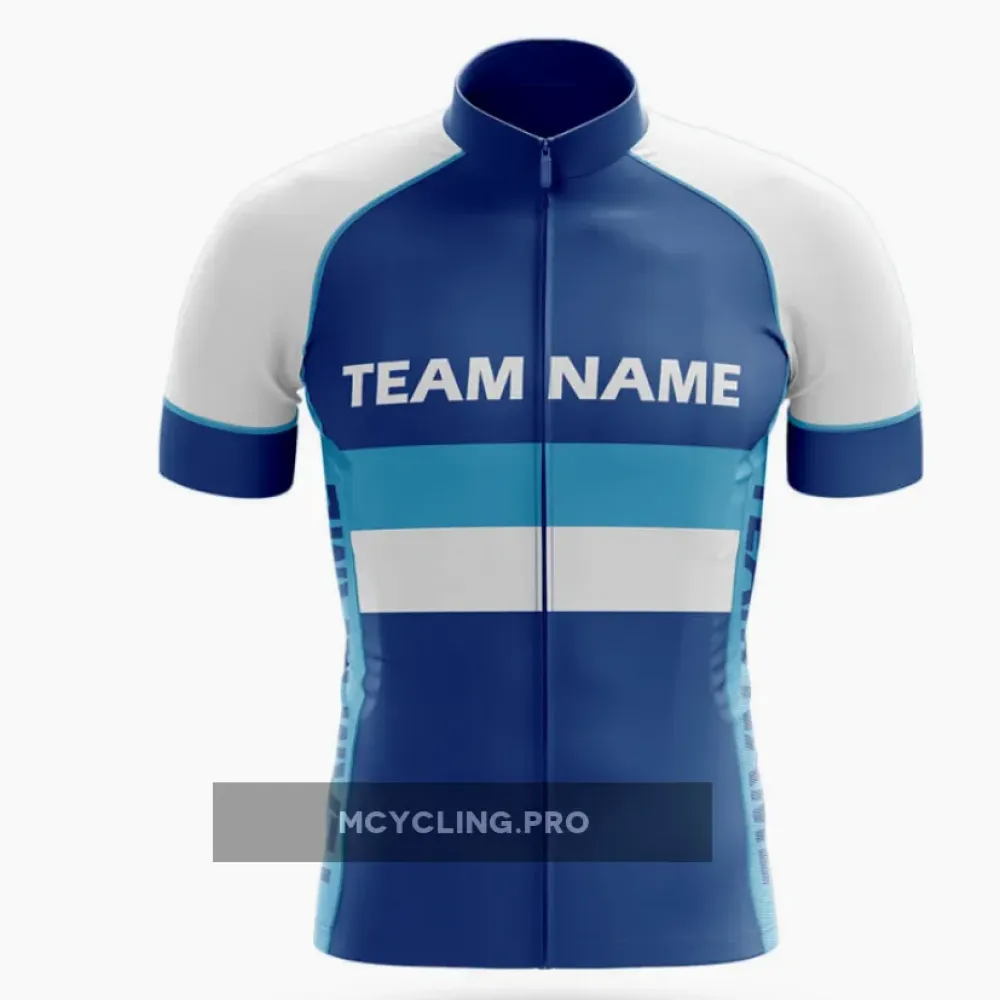 Custom Team Name M2 Navy Cycling Jersey