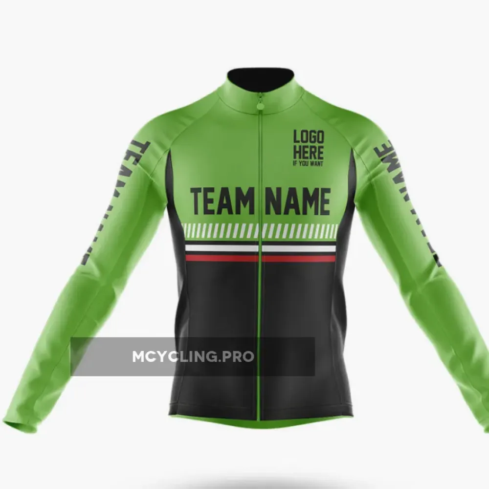 Custom Team Name M1 Long Sleeve Cycling Jersey