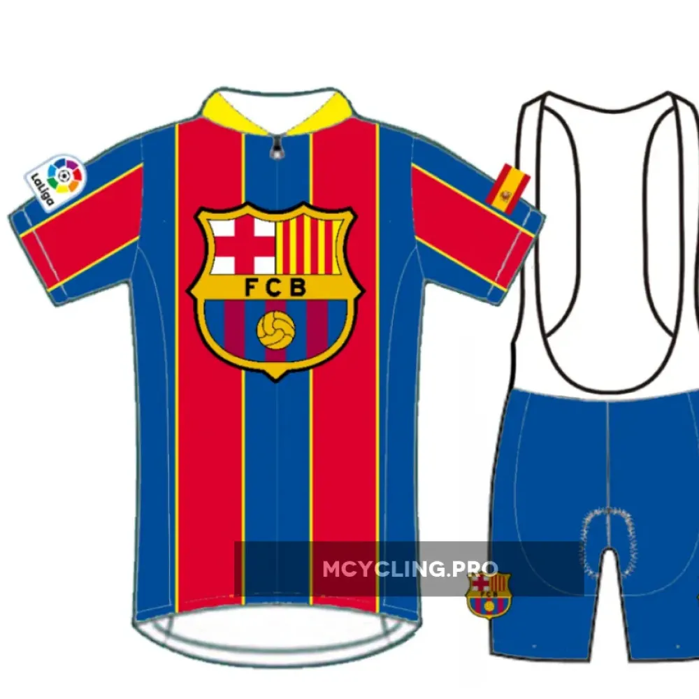 FC Barcelona Cycling Jersey Bib Shorts Kit Blue/Red/Yellow