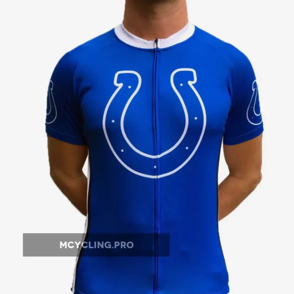 Indianapolis Colts Cycling Jersey Blue/White/Short Sleeve
