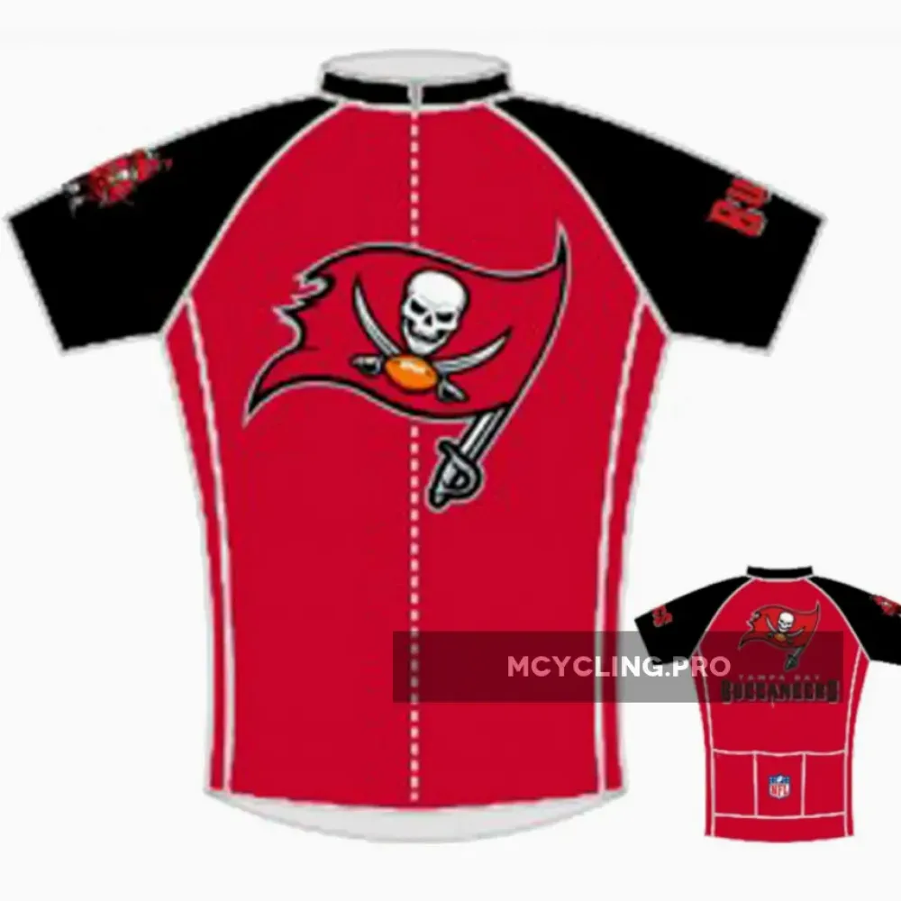 NFL Tampa Bay Buccaneers Cycling Jersey Red/Black/Grey