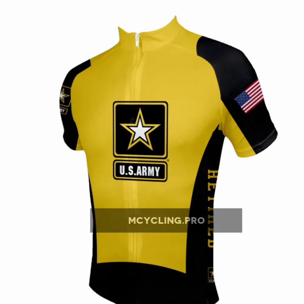 US Army Retired Cycling Jerseys Yellow/Black/Gold