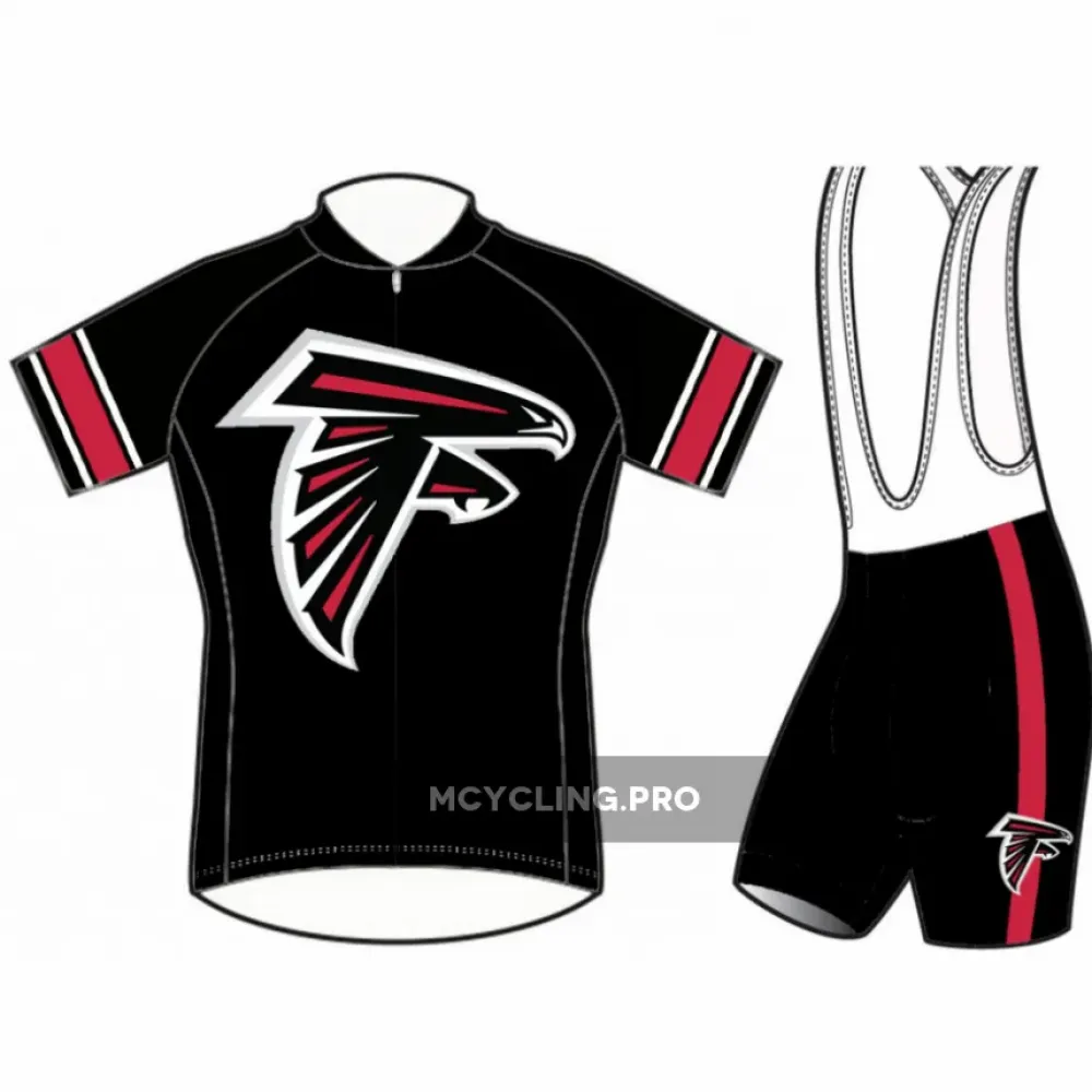 Atlanta Falcons Cycling Jerseys Bib Shorts Sets Black/Red/White
