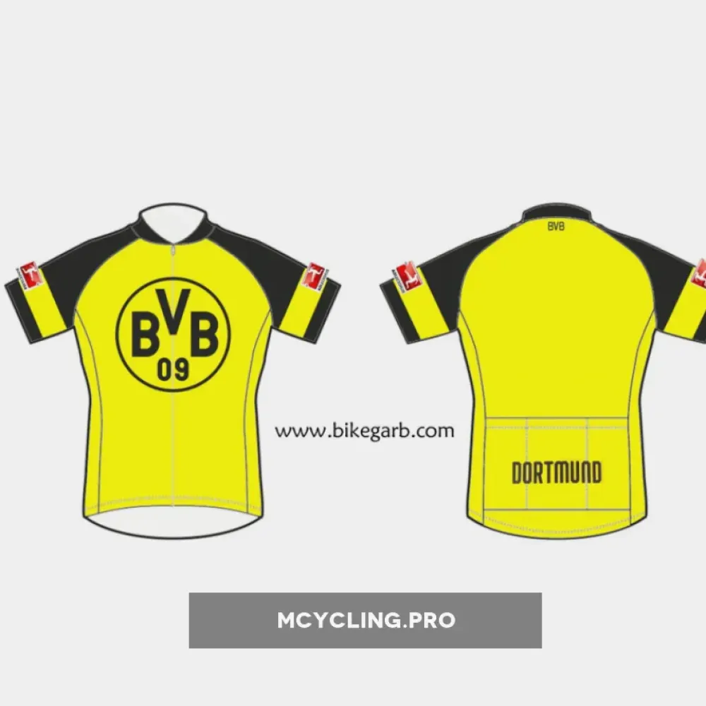 Borussia Dortmund Cycling Jersey Yellow/Black/Gold