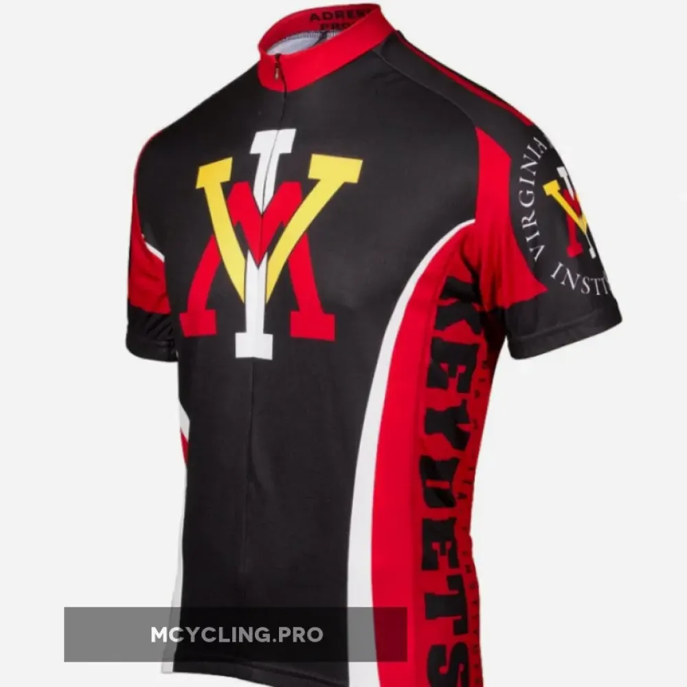 Virginia Military Institute Cycling Jersey Black/Red/Yellow