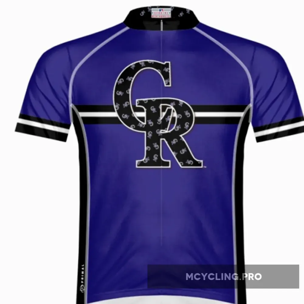 Colorado Rockies Cycling Jersey Blue/Black/White
