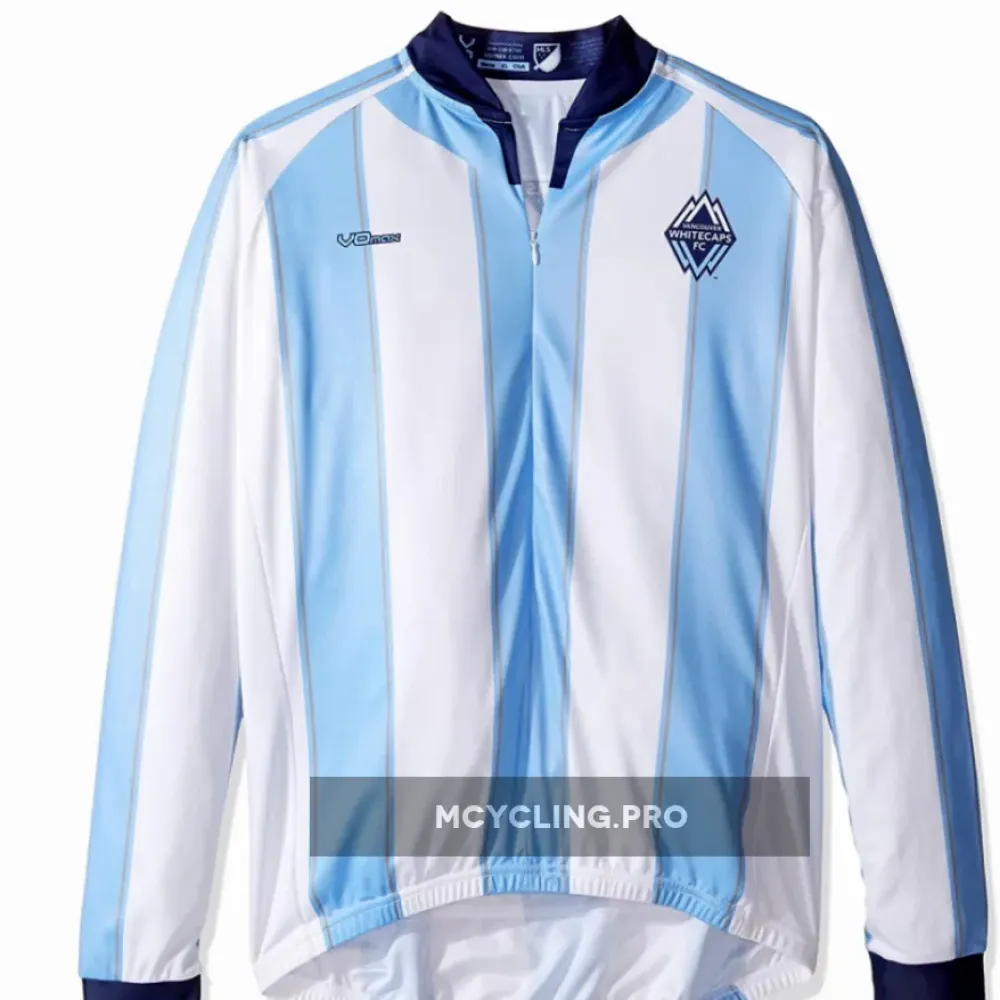 Vancouver Whitecaps FC Long Sleeve Cycling Jerseys Blue/White/Light Blue