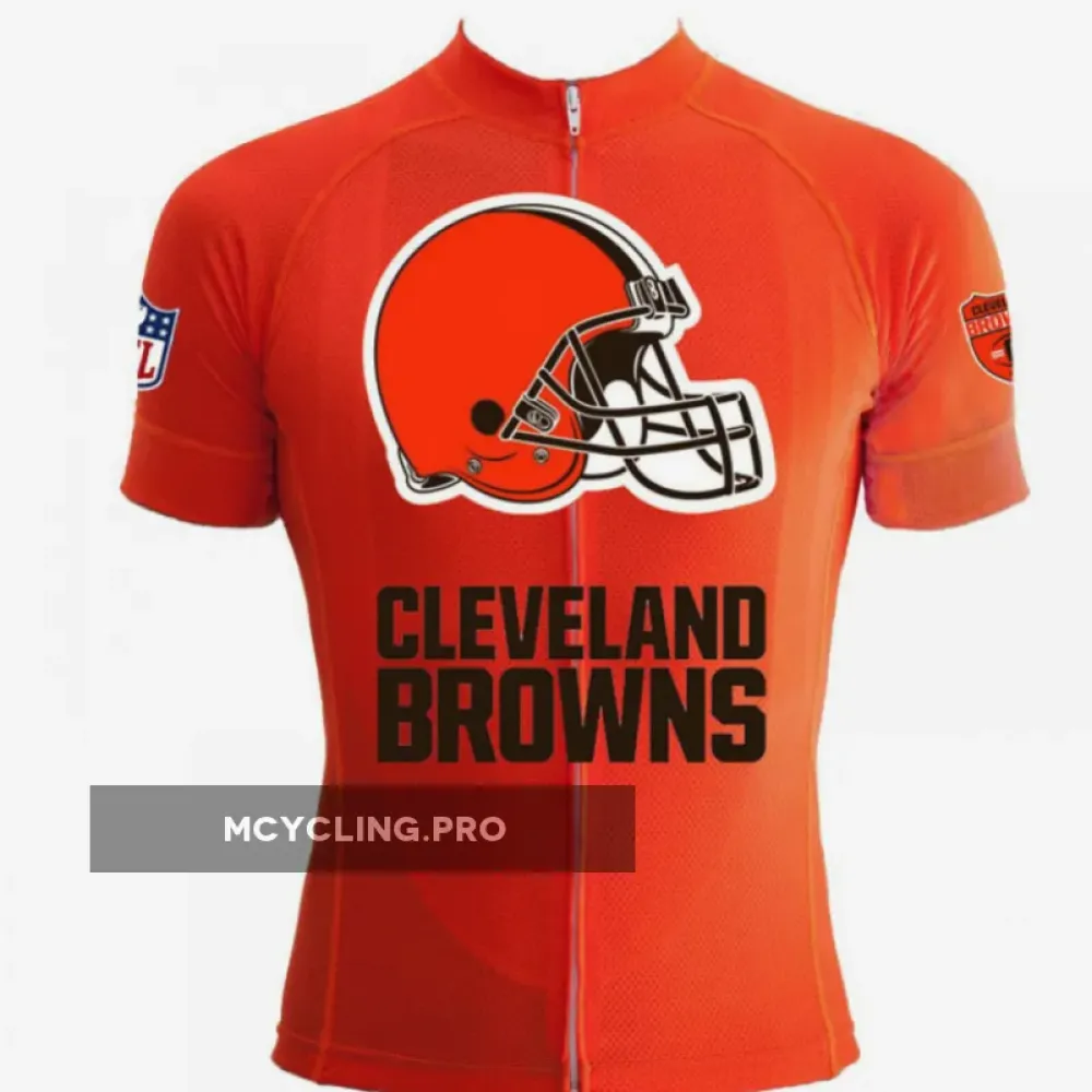 Cleveland Browns Cycling Jersey Helmet Orange/Red/Brown