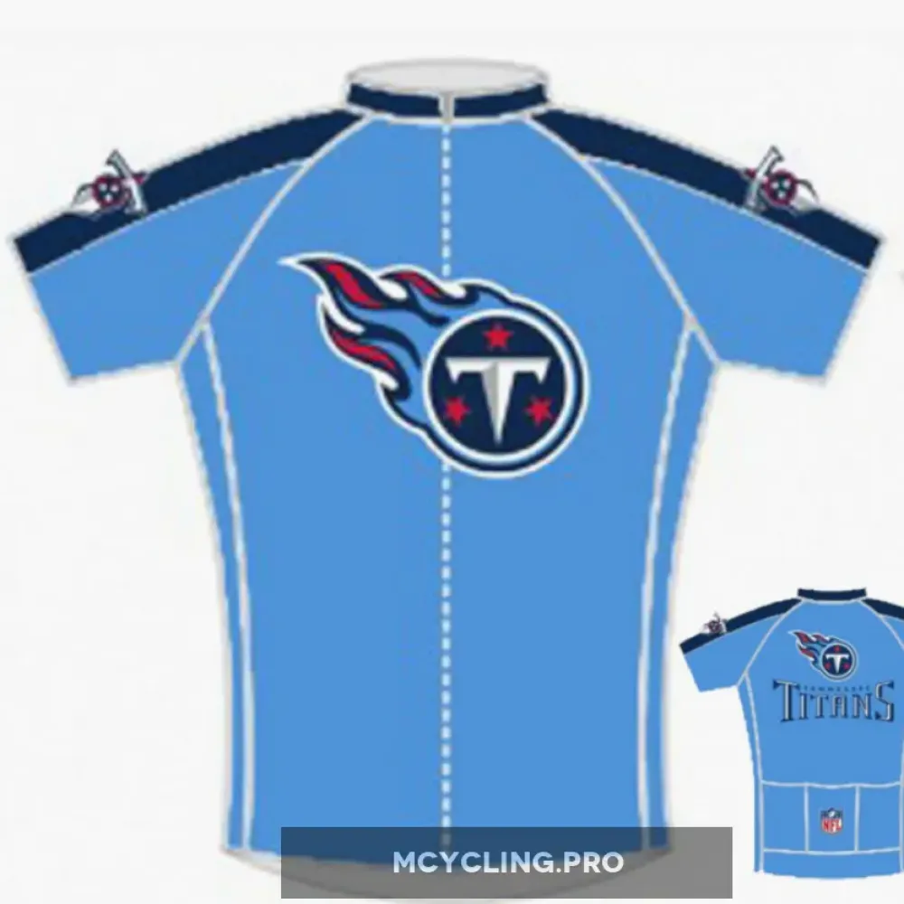 Tennessee Titans Cycling Jersey Blue/White/Pink
