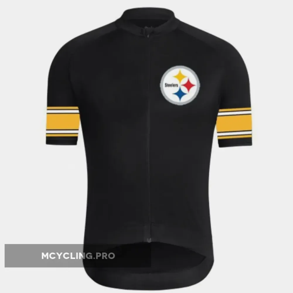 Pittsburgh Steelers Cycling Jersey Black/Yellow/White
