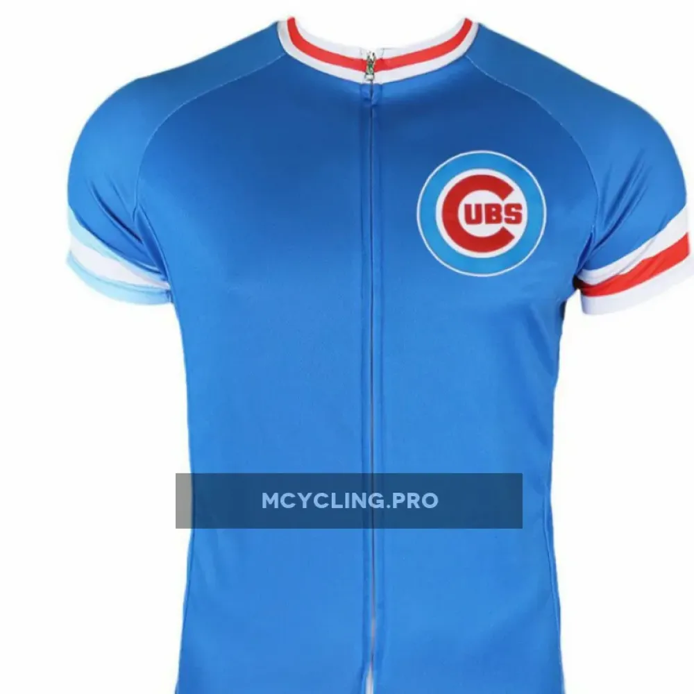 Chicago Cubs Cycling Jersey Blue/Red/White
