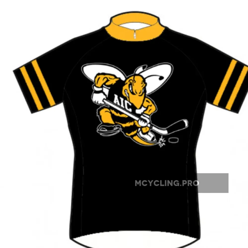American International College Yellow Jackets Cycling Jerseys //