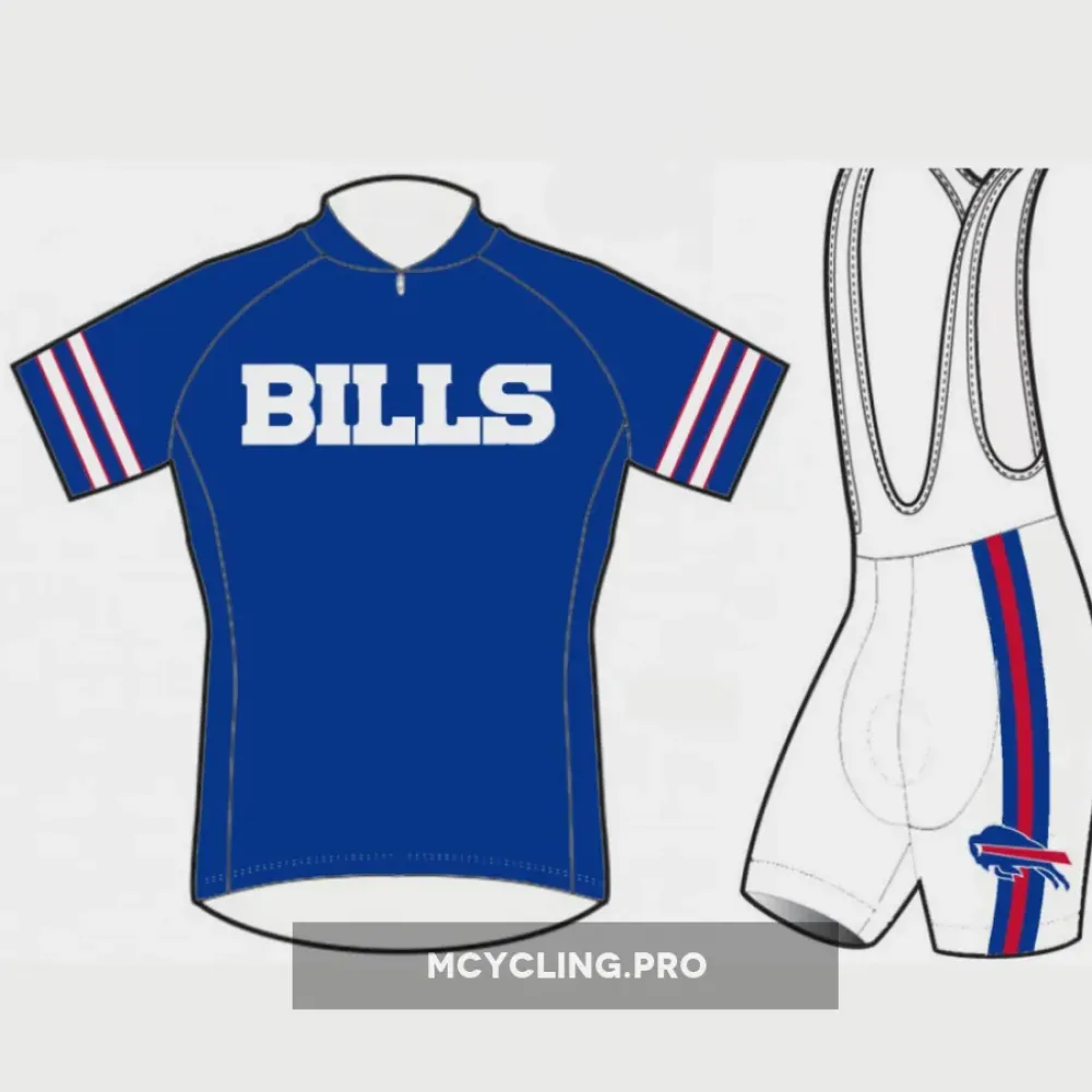 Buffalo Bills Cycling Jerseys Bib Shorts Blue/White/Red