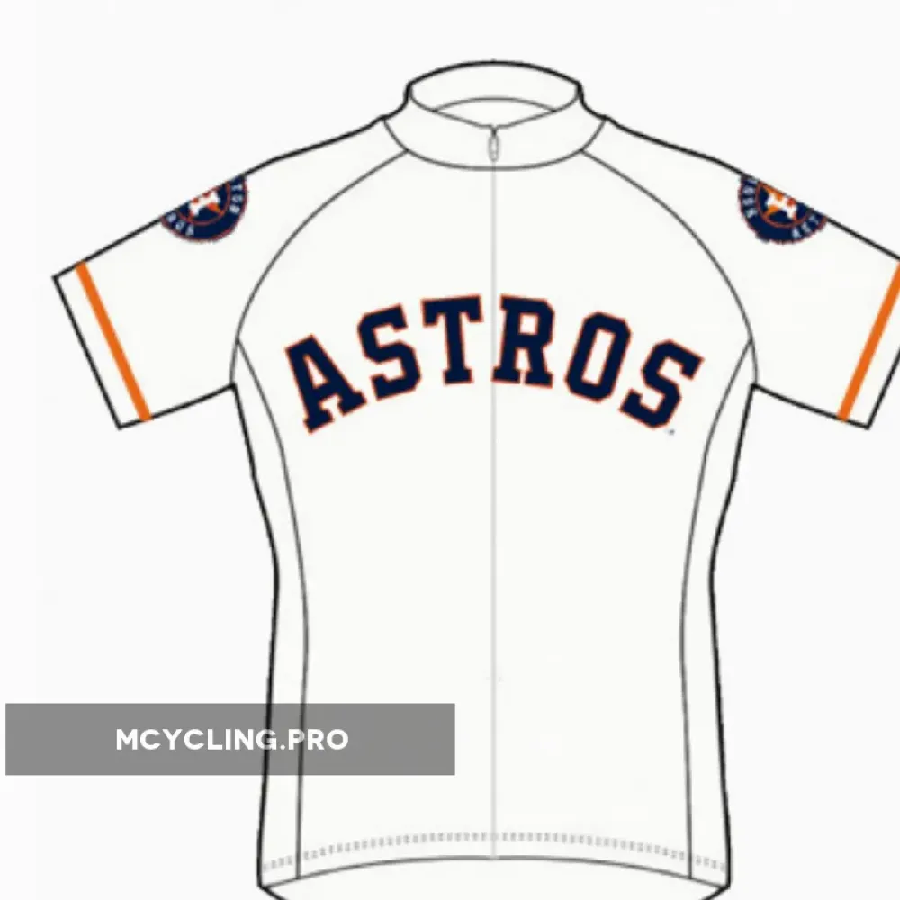 Houston Astros Cycling Jersey 2019 White/Orange/Navy