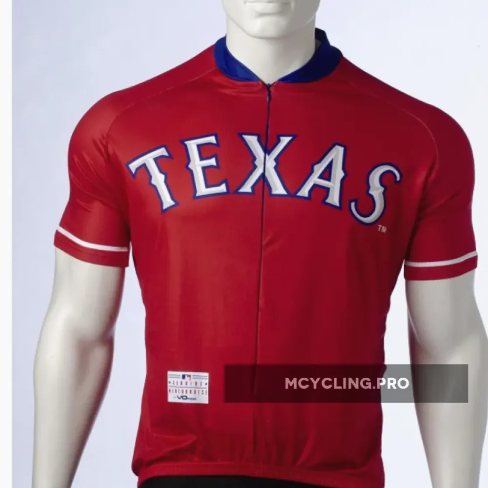Texas Rangers Cycling Jersey Red/White/Navy