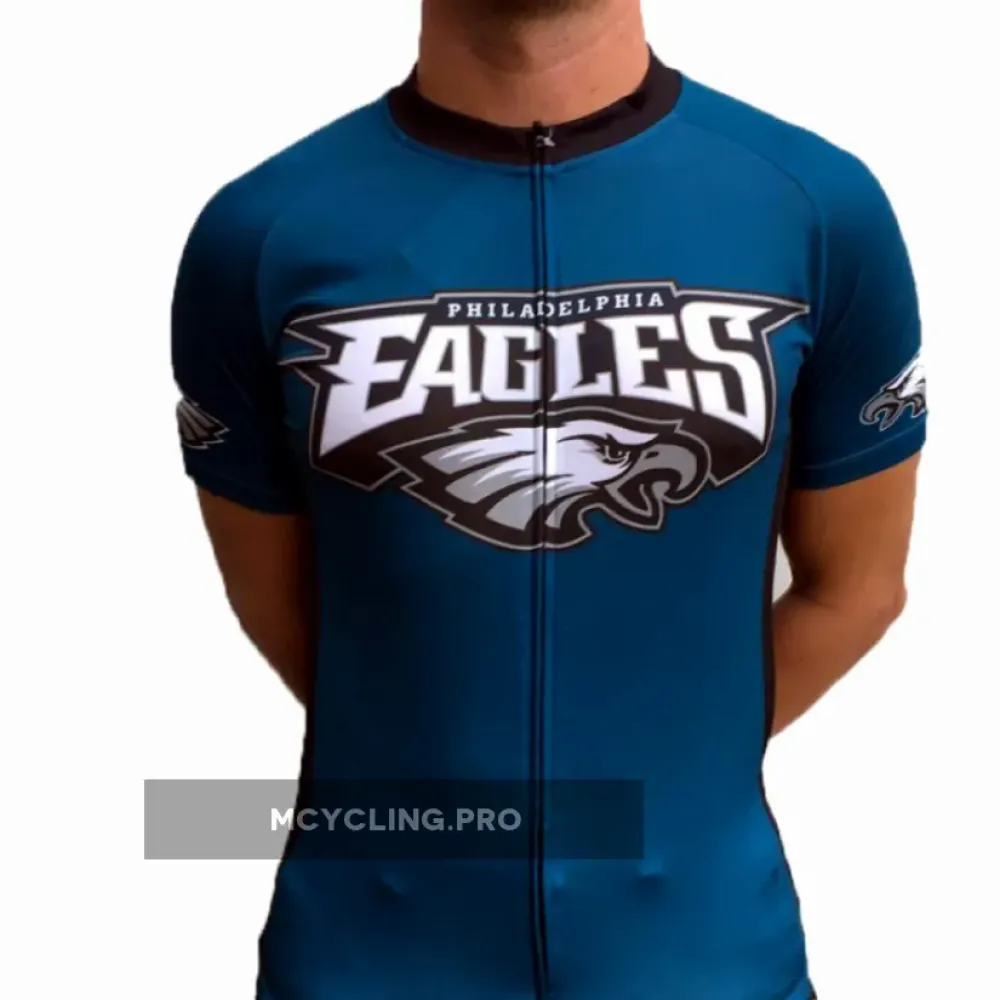 Philadelphia Eagles Cycling Jersey Blue/Teal/Grey