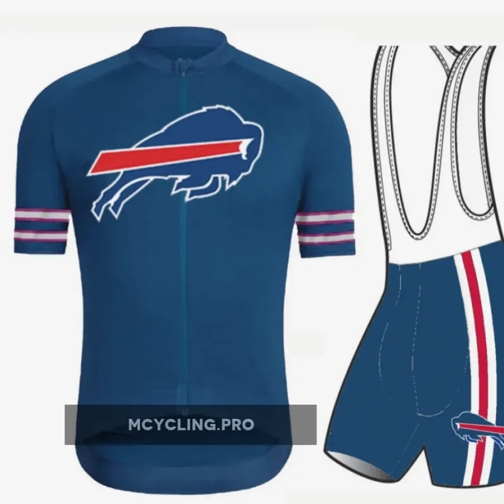 Buffalo Bills Cycling Jersey Navy/Red/White