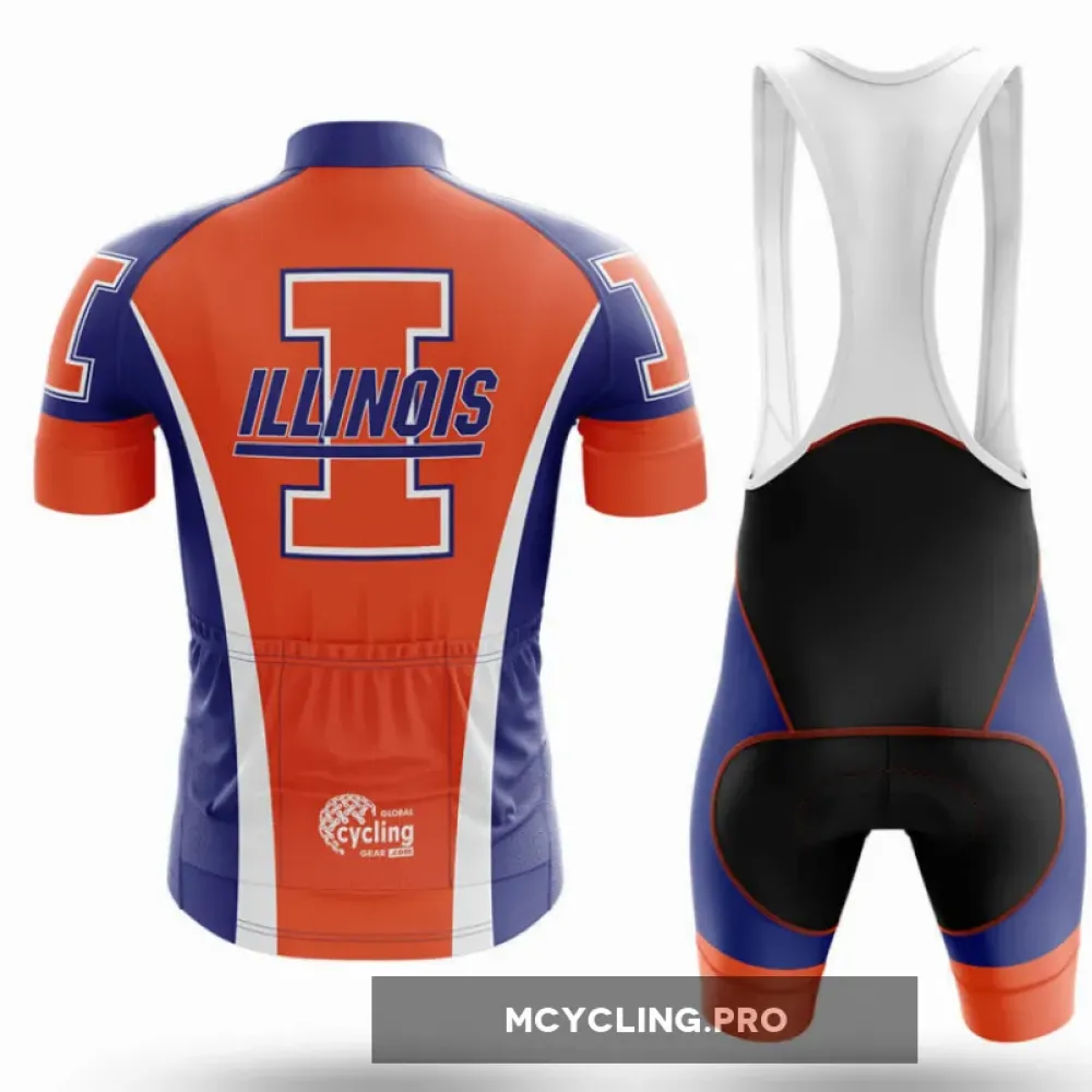 University of Illinois Urbana-Champaign Long Sleeve Cycling Jersey