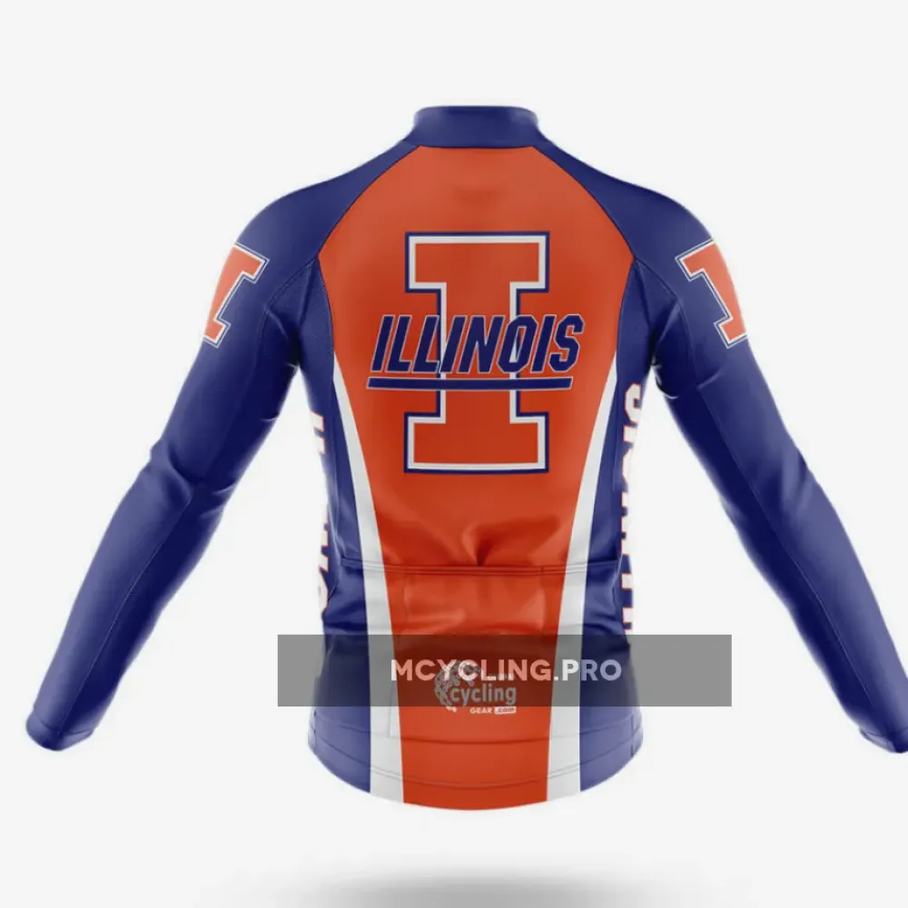 University of Illinois Urbana-Champaign Long Sleeve Cycling Jersey