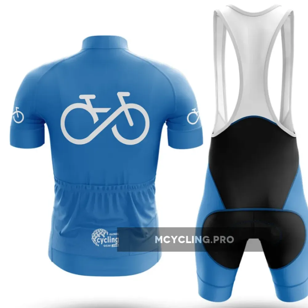 Bike Forever - Blue Long Sleeve Cycling Jersey