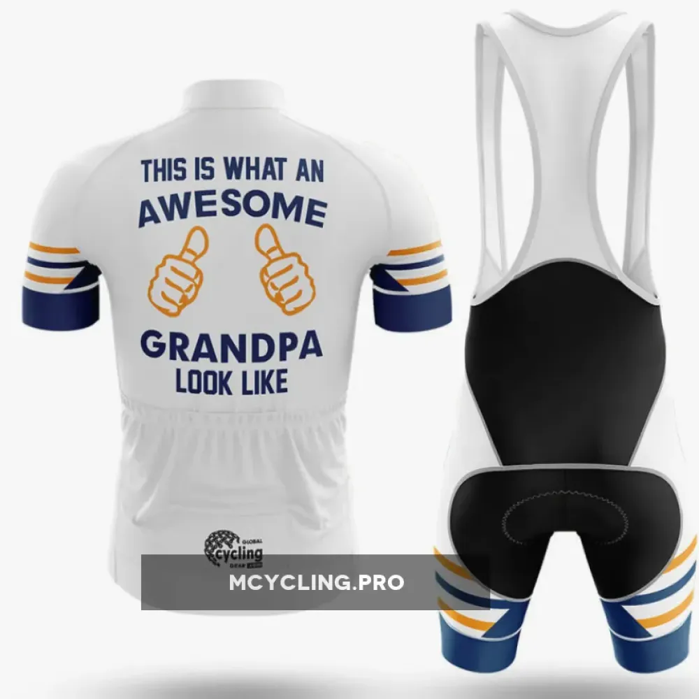 Awesome Grandpa - White Cycling Kit Full Set Ver.3
