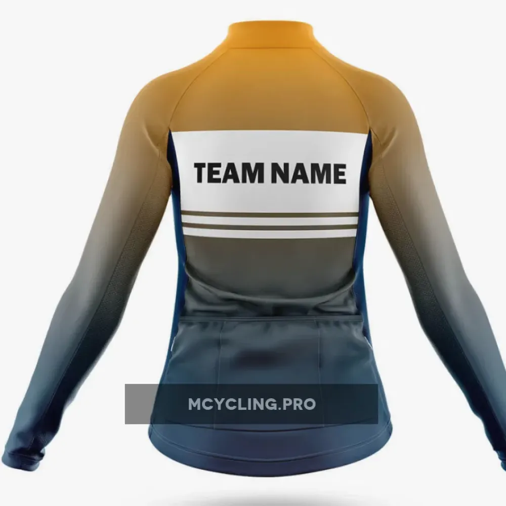 Custom Team Name S2 Yellow - Women's Cycling Jersey