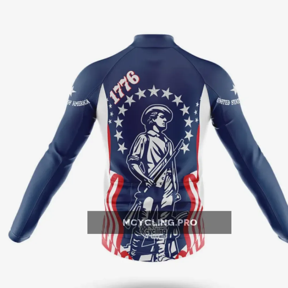 1776 Minutemen Long Sleeve Cycling Jersey