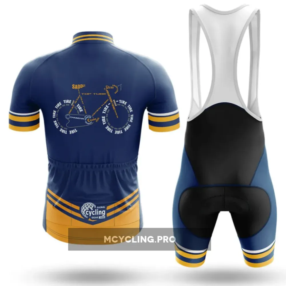 Bicycle Anatomy Long Sleeve Cycling Jersey