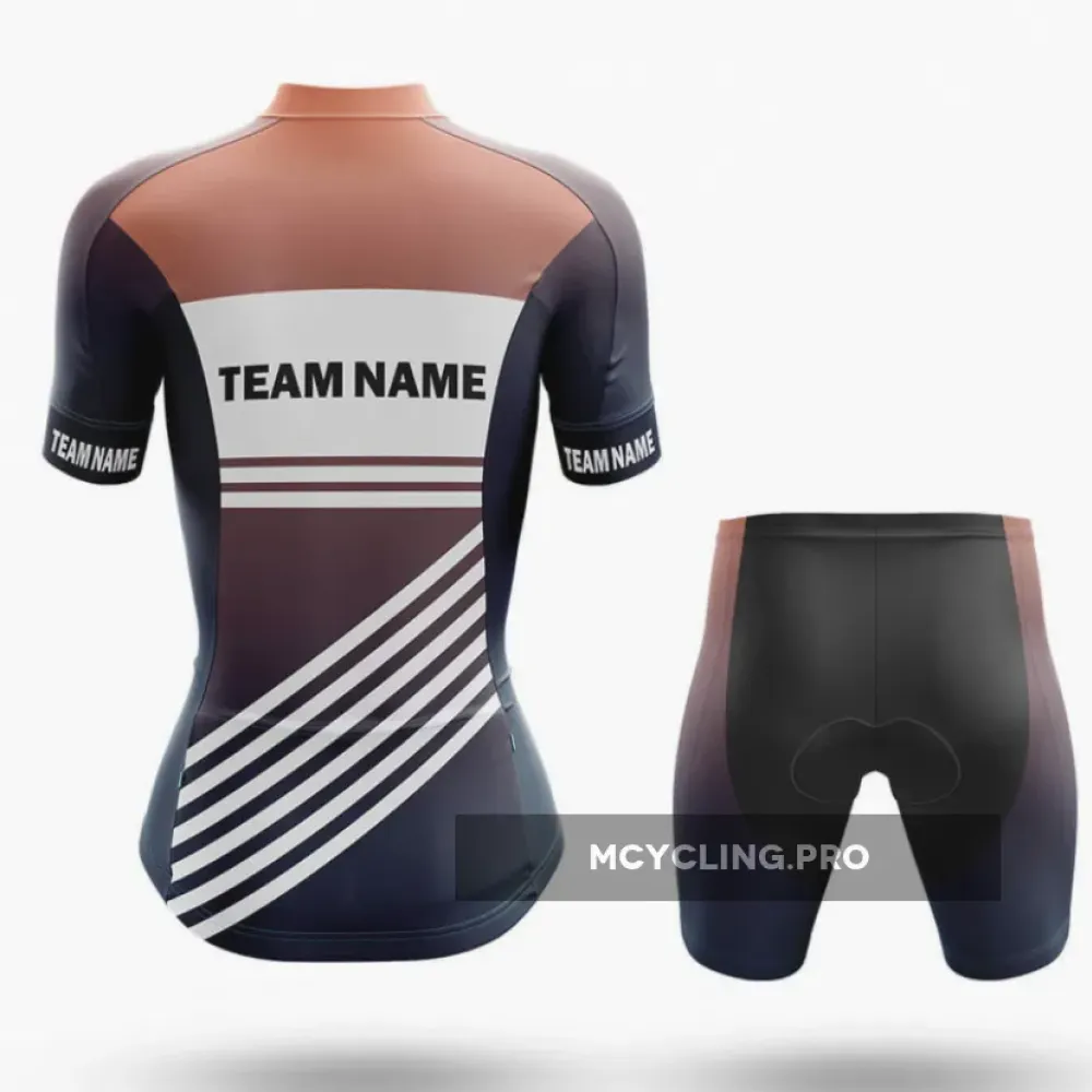 Custom Team Name S3 Cream - Women's Cycling Kit Full Set