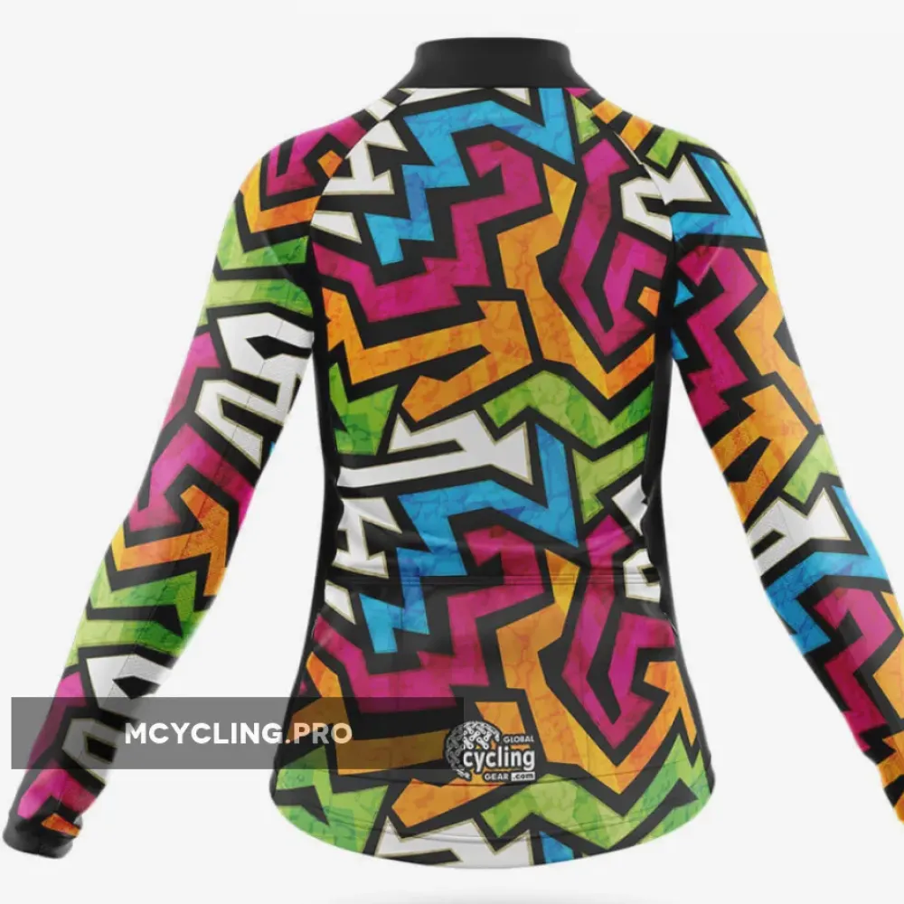 Graffiti - Women - Long Sleeve Cycling Jersey