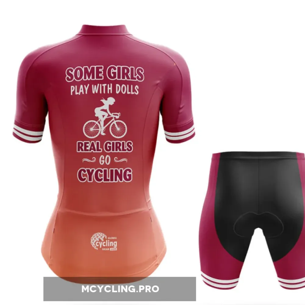 Real Girls Go Cycling - Women's Long Sleeve Cycling Jersey Ver.3