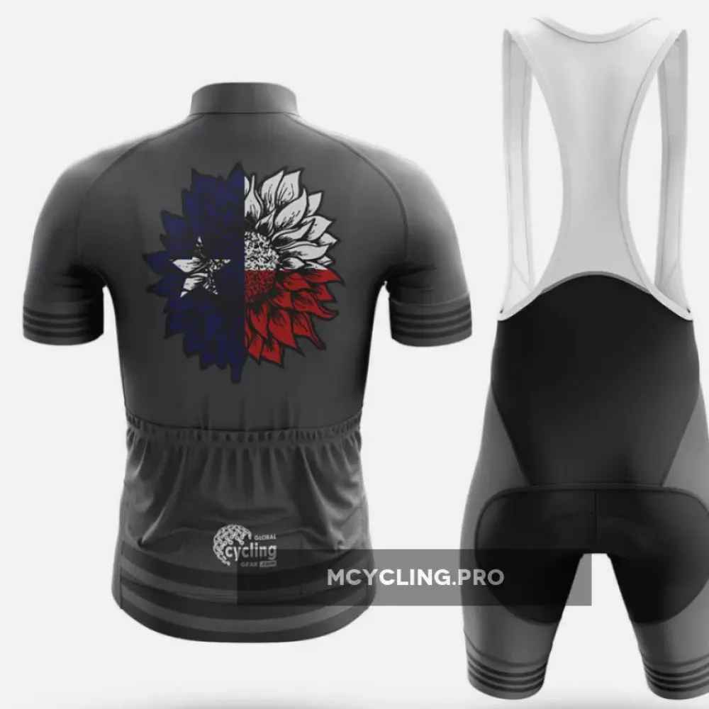 Texas Sunflower - Grey Cycling Kit Full Set
