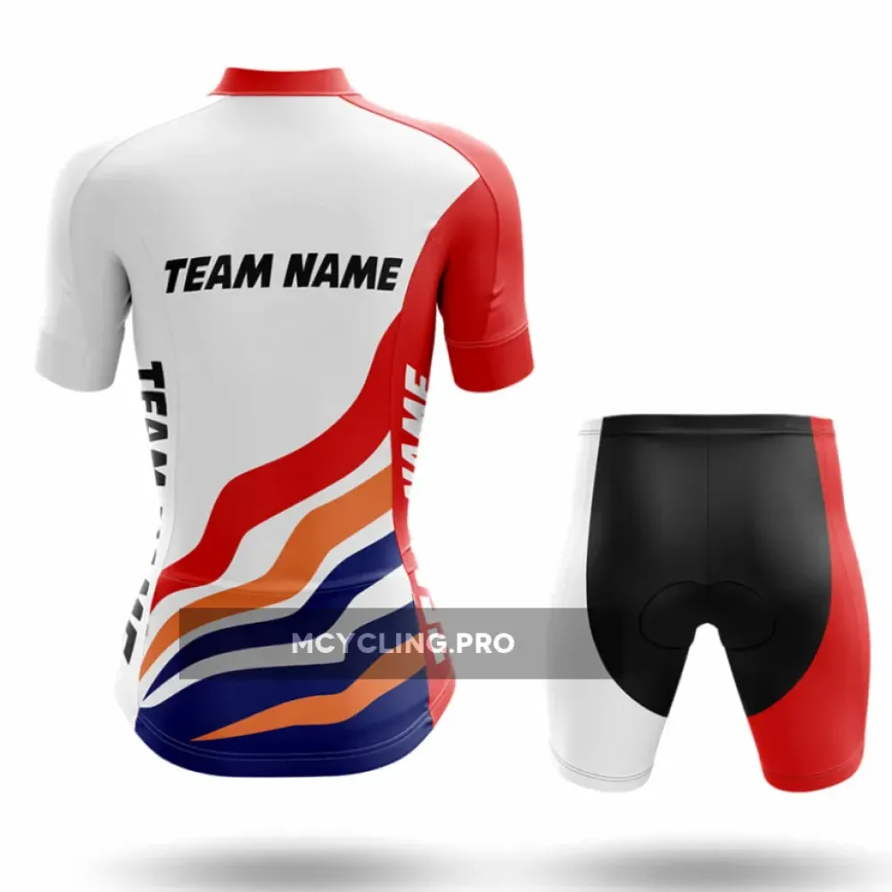 Custom Team Name M14 - Women's Long Sleeve Cycling Jersey