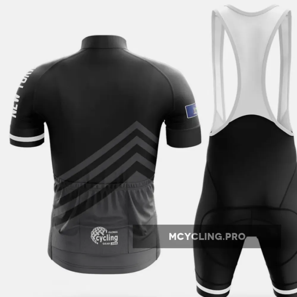 New York S4 Black Long Sleeve Cycling Jersey