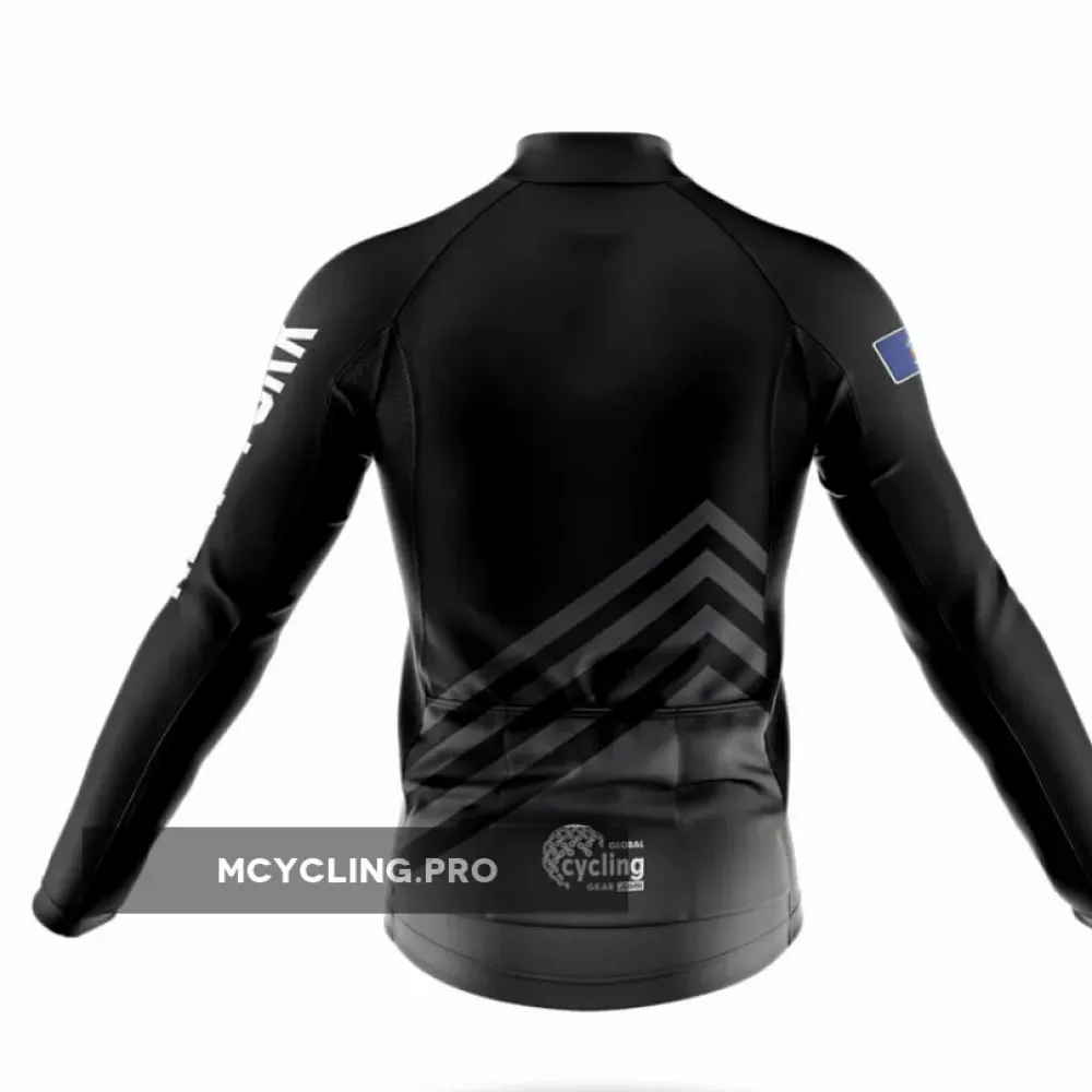 New York S4 Black Long Sleeve Cycling Jersey