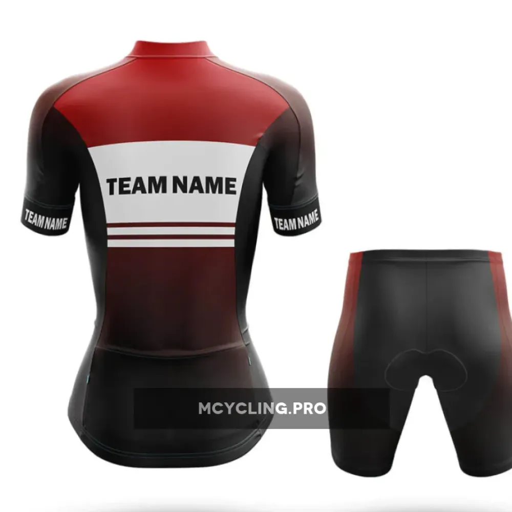 Custom Team Name S2 Black - Women's Cycling Jersey