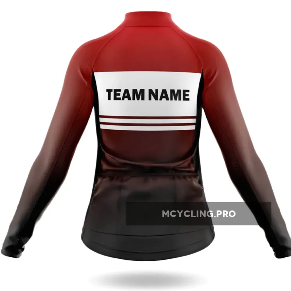 Custom Team Name S2 Black - Women's Cycling Jersey