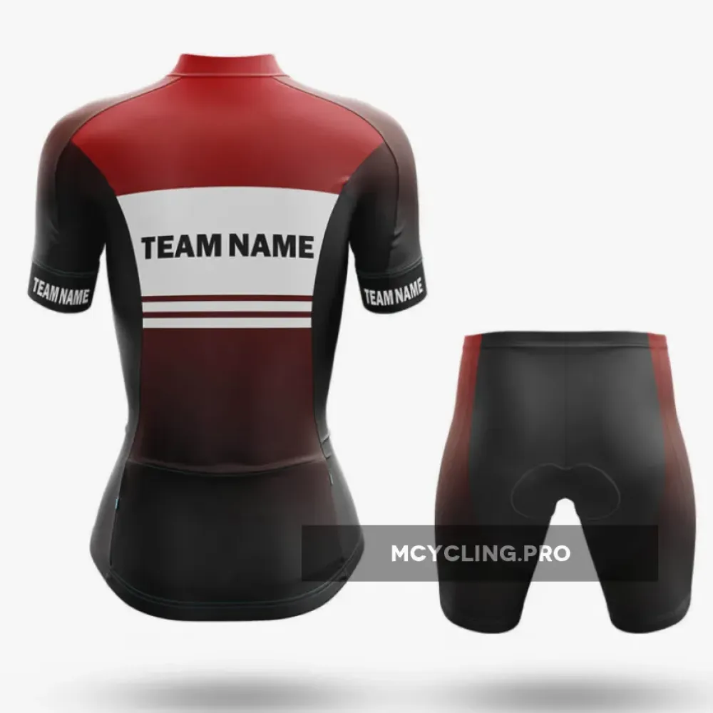 Custom Team Name S2 Black - Women's Cycling - Shorts
